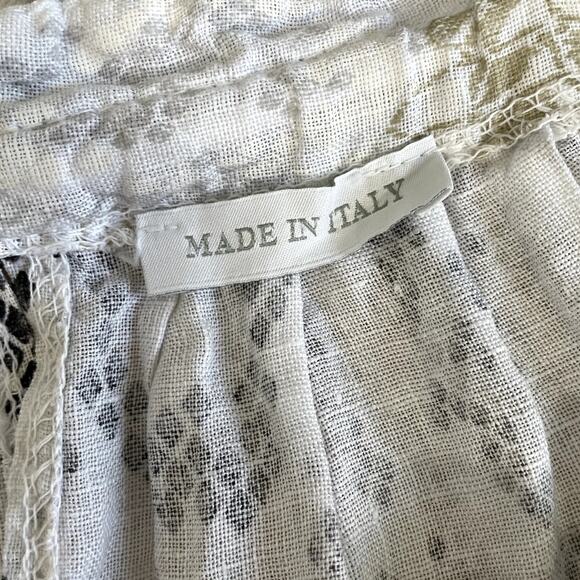 Made In Italy 100% Linen Maxi Dress Boho Vacation Beach Resort Neutral Size M/L - Picture 15 of 15